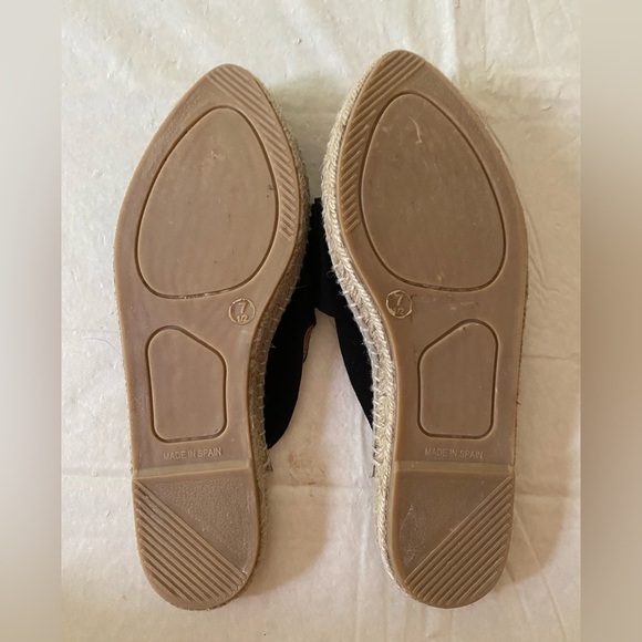 Saks Fith Avenue black suede mule shoes with leather interior 7.5 - Picture 7 of 8